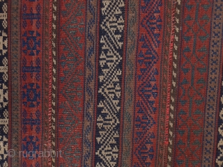 Antique Kurdish jajim from end 19th (Ghajar period in Iran).
165*235cm
vegetable dyes
                      