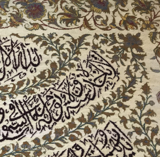 On offer is a unique handknotted silk on silk rug from Qom Iran belongs to the end of the 20th century.
size: 58cm* 62cm
knot density: 60Raj        