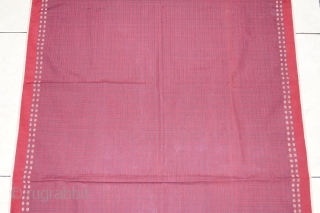 #rb025 Minangkabau female ceremonial shoulder cloth / head cloth, Minangkabau people west sumatra Indonesia, early 20th century silk gold threat natural dyes weft ikat supplementary weft weave, good condition, size: 212 cm  ...