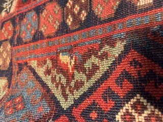 Turn of century or older jaff bag face with great color and design. Bargain bin price/ end of October special.
Please email me at: rugtraderisaac@gmail.com         