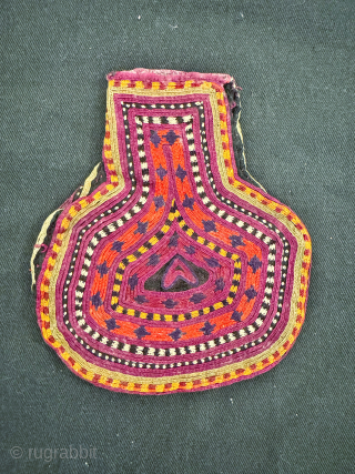 A very rare and super fine Antique silk chain-stitched embroidered bag from Afghanistan. Dating to late 19th century this bag was likely made by the Uzbeks on the Afghan side of the ...