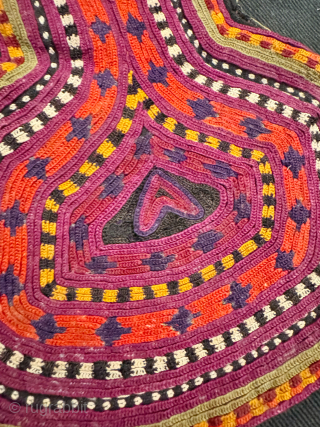 A very rare and super fine Antique silk chain-stitched embroidered bag from Afghanistan. Dating to late 19th century this bag was likely made by the Uzbeks on the Afghan side of the ...