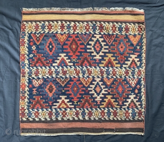 A beautiful and large Antique Caucasian or Shahsavan / Shahsevan flat weave bag face dating to the 19th century. It’s all wool finely woven in slip tapestry weave. The colours are fantastic  ...