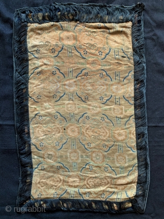 A rare antique imperial Chinese silk woven fabric, dating to the late Ming dynasty. The Chinese imperial dynasties went on for many centuries at a time. The Ming dynasty ran from 1368-1644  ...