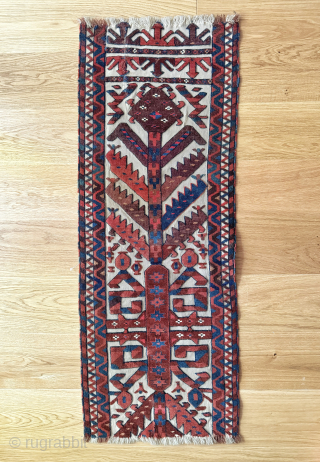 An exceptional antique Turkoman / Turkmen Tent band fragment  from Yomud / Yomut tribe. An early and coveted example dating to around mid 19th century. The quality of the weaving is  ...