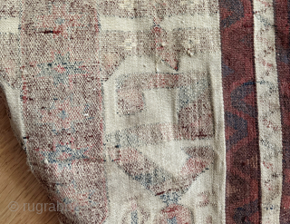 An exceptional antique Turkoman / Turkmen Tent band fragment  from Yomud / Yomut tribe. An early and coveted example dating to around mid 19th century. The quality of the weaving is  ...