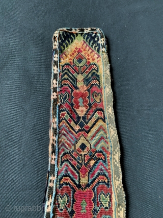 An excellent antique silk embroidered Uzbek belt from Shahrisabz ( Shakhrisabz ) region of Uzbekistan and dates to second half of 19th century. These types of belts were one of the most  ...