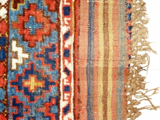 Hello again, and welcome back to my page. Offered here is an early and incredibly beautiful Karakalpak carpet, from the now autonomous region of Karakalpakstan in Central Asia. From its bold, archaic  ...