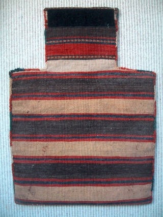 A superb nineteenth century Azeri namakhdan or salt bag. Karabagh, probably from the vicinity of Qalbajar. In excellent condition with a velcro strip sewn on the rear of the neck.   