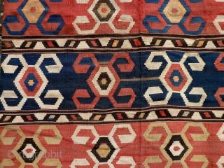 An attractive Karabagh kilim, early 20th Century.                          