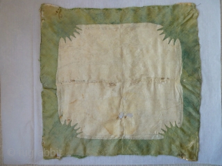 A rare Ottoman silk bohca, 18th century. 70cm square, condition as shown.                     