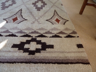 Art Deco carpet by Leveugle of Tournai, Belgium circa 1930's. 305x175 cm                     