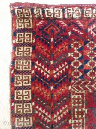 A lively Tekke ensi, late 19th century. 137 x 116 cm.                      