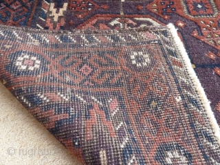 A Khorassan Belouch rug with silky wool and beautiful field tones. 173 x 85cm.                   