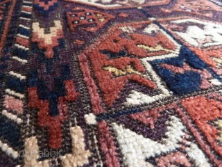 A Khorassan Belouch rug with silky wool and beautiful field tones. 173 x 85cm.                   