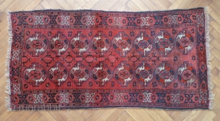 An unusual small Ersari or MAD rug, late 19th Century. 160 x 80 cm                   