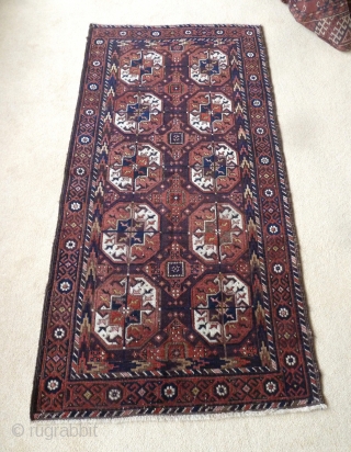 A good 19th Century Belouch with excellent rich colours and silky wool. 173 x 85cm                  