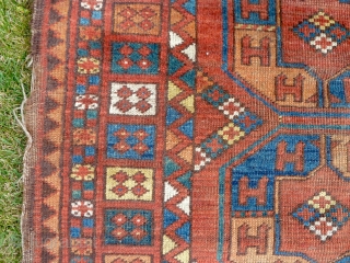 An early Ersari long carpet. 302 x 185cm. This carpet is part of a small group of extant pieces that appears to have been woven in the Amu Darya oases before the  ...