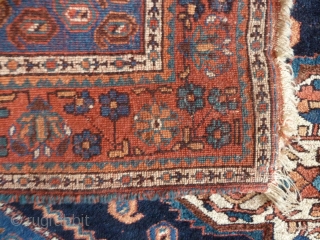 A striking Afshar Shahr Babak rug, circa 1900 with soft wool and excellent colours. In very good condition, just minor wear. 195 x 150cm.         