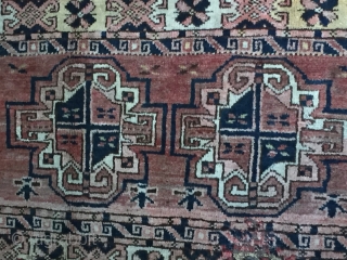 Turkmen
Material: Wool
Size: 1"7 x 3"4
Circa: 1950?
                           
