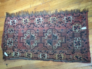 Turkmen
Material: Wool
Size: 1"7 x 3"4
Circa: 1950?
                           