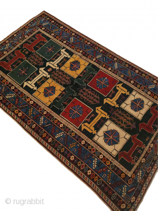 Unique design CAUCASIAN ; Circa: 1910 ; Size: 3'11" x 6'0" ; Good Condition                   