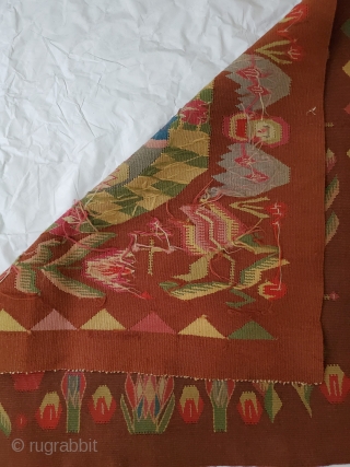 Beautiful and rare, one of a kind, Scandinavian Kilim!

Origin: Scandinavian
Size: 1'1" x 1'1"
Circa: 1950                   