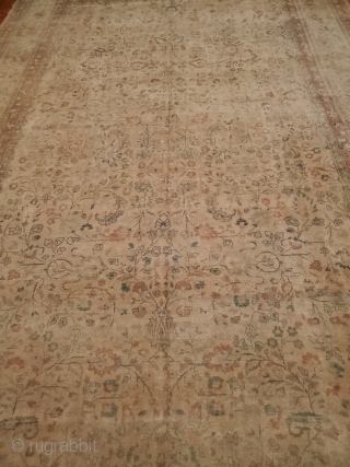 Origin: Mashad ; 
Circa: 1930 ; 
Size: 9'8" x 16'9"
Stock# - 62546

All pictures are un-edited to try and show the rugs true colors.          