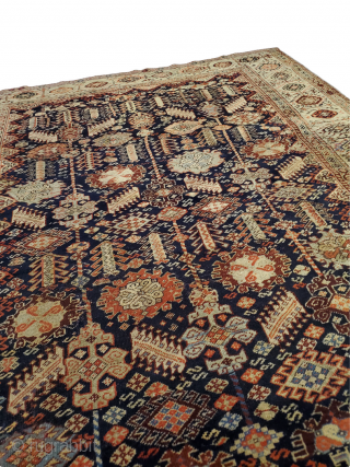 Shekarlu Qashqai - rare, handmade, one of a kind!

Origin: Shekarlu Qashqai;
Circa: 1900
Size: 5'2" x 6'3"                  