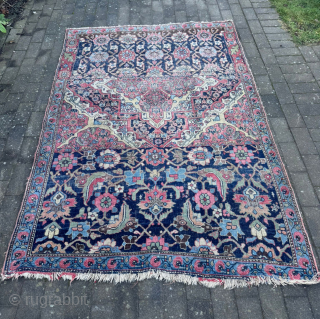 Rare Bidjar Wagireh rug – finely woven sampler displaying classic Bidjar motifs and rich natural dyes. A collector’s piece, traditionally used as a design reference by master weavers.192x137cm please email me at:  ...