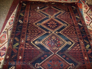 Persian Afshar khoi very good condition 100% wool on wool vibrent colours including synthetic orange.
size 5 * 8 ft APX             
