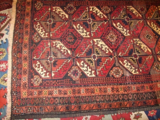 Balouch good condition no repair vibrant colours including synthetic ones almost 3*5 ft                    