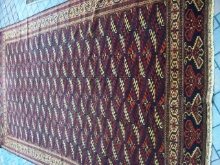 TURKMAN VERY GOOD CONDITION HARD TO GET THIS SIZE AGE CIRCA 60 YEARS     SIZE:7.6 *13.3 FT 
JALAL CARPETS
21 CUCADEN RD #01-06 SINGAPORE
TEL:65-81706907/65-62351477       