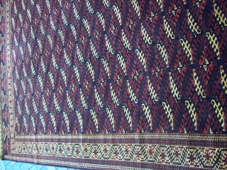 TURKMAN VERY GOOD CONDITION HARD TO GET THIS SIZE AGE CIRCA 60 YEARS     SIZE:7.6 *13.3 FT 
JALAL CARPETS
21 CUCADEN RD #01-06 SINGAPORE
TEL:65-81706907/65-62351477       