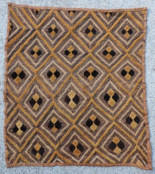 Kuba Raffia Pile Status Cloth.  Shoowa People, D.R. Congo, early 20th century. Size: 18 x 21 inches.  More examples available upon request.         