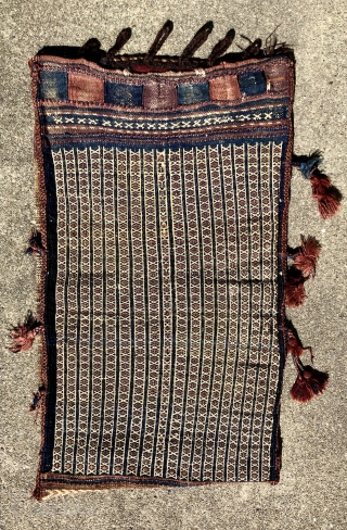 Two complete, large Baluch storage bags. 19th/20th century. I purchased these in Afghanistan in 1972.  They were used in my Yurt for many years and then locked away in a cedar  ...