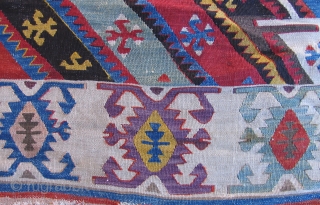 Anatolian Kilim.  19th century. South Eastern Turkey, Malatya region.                       