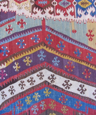 Anatolian Kilim.  19th century. South Eastern Turkey, Malatya region.                       