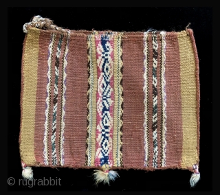 Rare, early and large Aymara bags.  All date to the first part of the 19th century or before.  Very few Aymara bags are this large.  They were made to  ...