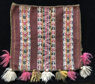 Four 19th century Aymara coca bags.  These bags all have natural dyes and are in excellent condition.  Coca bags were very important within Andean highland cultures going back many centuries.  ...