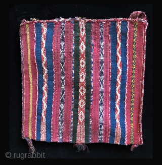 Rare, early and large Aymara bags.  All date to the first part of the 19th century or before.  Very few Aymara bags are this large.  They were made to  ...