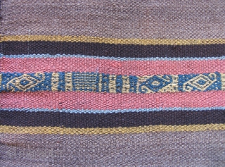 Aymara Ceremonial coca cloth (Tari or Incuna)  Bolivia, Southern Altiplano, Salinas Garcia de Mendoza Region.  19th century. Size: 14 x 14 inches.   This sweet little piece is from  ...