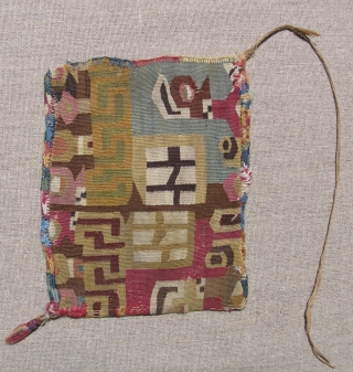The wonderful graphic quality of this one of a kind Wari tunic fragment speaks for itself, but a careful explanation of its imagery will certainly enhance ones appreciation for this beautiful textile  ...