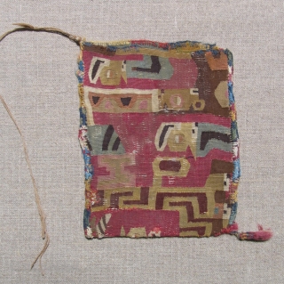 The wonderful graphic quality of this one of a kind Wari tunic fragment speaks for itself, but a careful explanation of its imagery will certainly enhance ones appreciation for this beautiful textile  ...