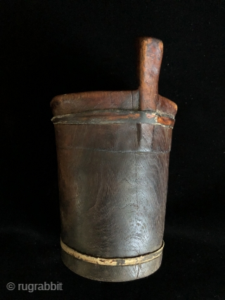 Two ancient Wooden Drinking vessels (kero) from the altiplano region of Bolivia. Ritual drinking and feasting was a vital part of Andean culture and was the glue that fostered and cemented relationships  ...