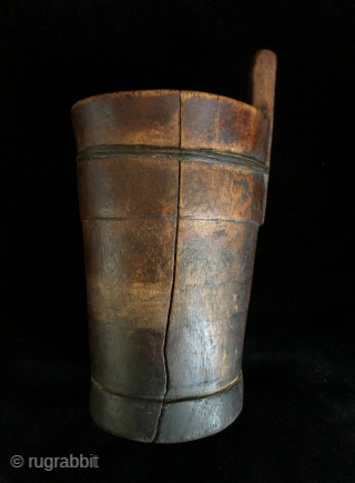 Two ancient Wooden Drinking vessels (kero) from the altiplano region of Bolivia. Ritual drinking and feasting was a vital part of Andean culture and was the glue that fostered and cemented relationships  ...