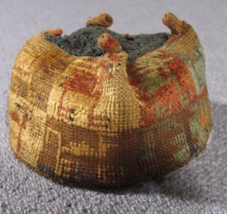 Pre-Columbian Four Corner Hat
Peru, Wari Culture
400 – 600 A.D.
Height: 3.5"
Ref: PCT 224



Please visit our online exhibition: Andean Textile Traditions.
              