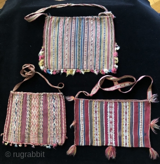 Tutorial Part 7 – Shapes, Sizes and Design Range in Aymara Coca Bags

Featured here is a cluster of 19th century Aymara coca bags.  I plan to use images of these bags  ...