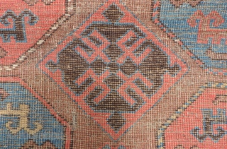 Animal Gul Carpet.  Possibly early 19th century (or before).  Rare and collection worthy, this rug has the supple, floppy handle of an old tribal piece. Although it has the depressed  ...