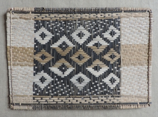 Mbole Losa mats, (small clan emblems) Congo, Zaire, 20th century. Four pieces approx. 14 x 20 inches each.               